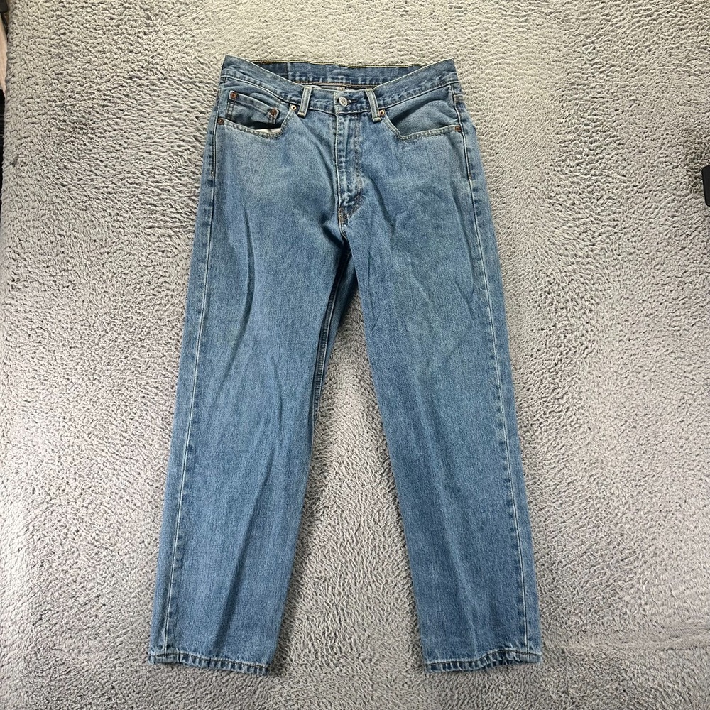 Levi's 550 Jeans Mens 33x30 Blue Cotton Denim Straight Leg Travel Streetwear